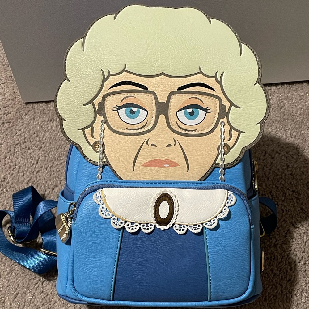 Loungefly Golden Girls mini backpack bag purse collectible Sophia Petrillo